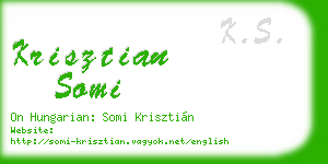 krisztian somi business card